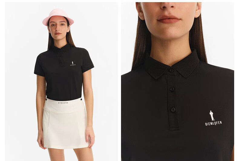 Biyinlefen Golf Women's 2026 Spring New Small Collar T-Shirt Sports Casual Stretch Comfortable Skin-Friendly Breathable Versatile Short Sleeve Polo Shirt 10